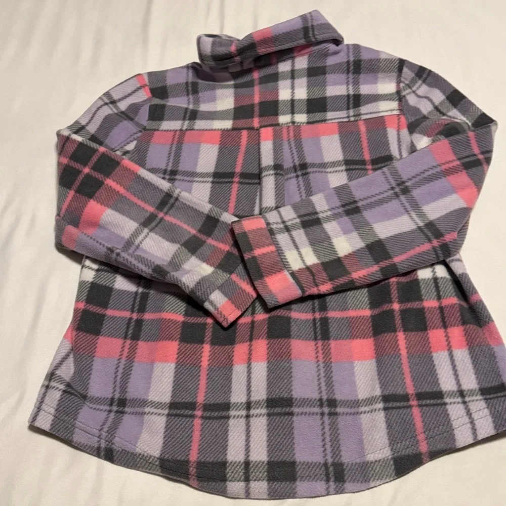 Extremely Me Fleece Plaid Kids Shirt - Purple, Pink, and Black